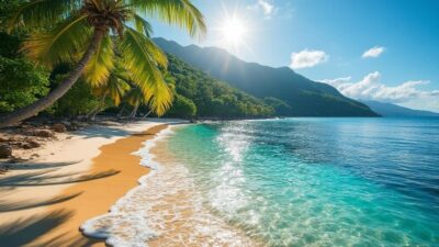 Les beaut&eacute;s naturelles de l'anse vinangri au gosier qui redonnent envie de voyager aux antilles